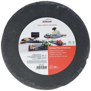 Farfurie rotunda Lacor Tafelplatte 25 cm negru moderna - Img 3