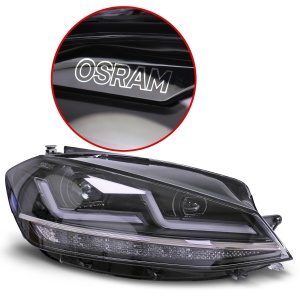 Faruri LED Osram LEDriving pentru VW Golf VII Facelift, Black Edition, Plug Play - Img 2