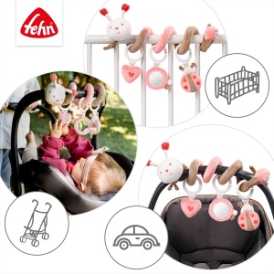 Fehn Activity Spirale Biene 068313 Jucarie Interactiva pentru Bebelusi cu Elemente 3D - Img 5