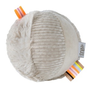 Fehn Rasselball Faultier 042351 Baby Softball cu Rassel si Material Mix