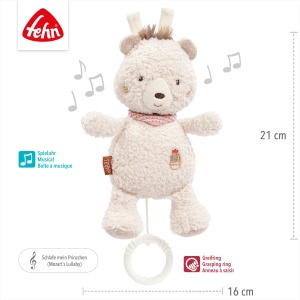 Fehn Spieluhr Ursulet Muzical 058079 Melodie Mozarts Wiegenlied 21 cm Lavabil - Img 5