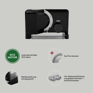 Feliator electric Ritter E 16 Duo Plus, motor ECO, cu cutite din otel inoxidabil - Img 3