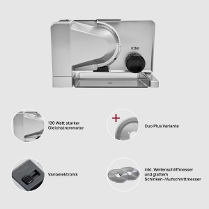 Feliator electric Ritter Serano 7 Duo Plus, metal, cutit ondulat, 23 mm grosime - Img 3