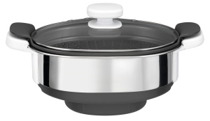 Feliator legume Moulinex XF384B, negru, pentru aburire