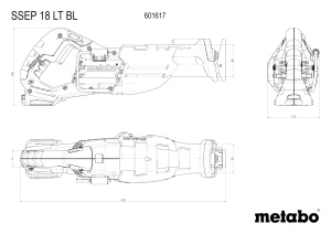 Ferastrau alternativ Metabo SSEP 18 LT BL, 18V, 3000min, fara acumulator - Img 2