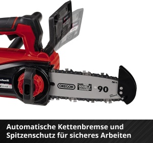 Ferastrau cu lant cu acumulator Einhell Professional cu o singura mana FORTEXXA 18/20 TH Power X-Change (Li-Ion, 18 V, motor fara perii, lama si lant de calitate OREGON de 20 cm, max. 3.800 min-1, fara baterie si incarcator) - Img 8
