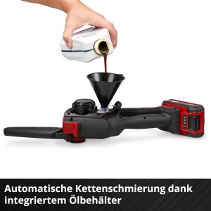 Ferastrau cu lant fara fir Einhell GP-PS 1820 Li BL-Solo, motor fara perii, lungime taiere 15 cm - Img 9