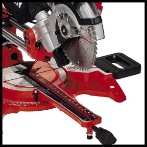 Ferastrau cu unghi Einhell TC-SM 21312 Dual 1800 W max 62 mm x 310 mm adancimelatime de taiere panza de ferastrau O 210 mm cap de ferastrau care poate - Img 3