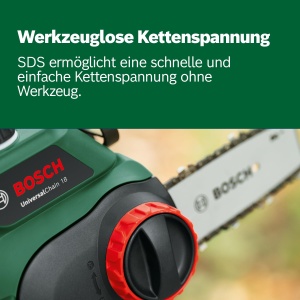 Ferastrau electric cu acumulator Bosch UniversalChain 18, 18V, 200 mm, verde - Img 5