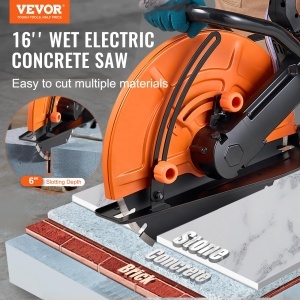 Ferastrau electric pentru beton VEVOR DC425, 2800 W, 406 mm, taiere umeda - Img 2