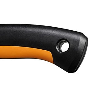 Ferastrau pliabil Fiskars Plus, pentru busteni si ramuri groase, 3 pozitii de taiere, lama cu dinti ascutiti, zimtare grosiera, lungime lama: 21 cm, negru/portocaliu, SW69, 1067553 - Img 11
