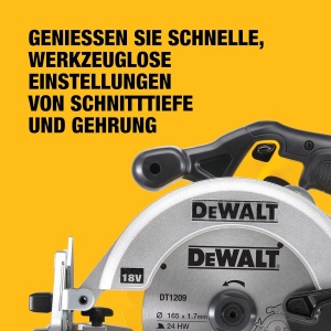 Ferma de taiat DEWALT DCS391NT-XJ, 18V, 165 mm, 760W, incl. TSTAK - Img 3