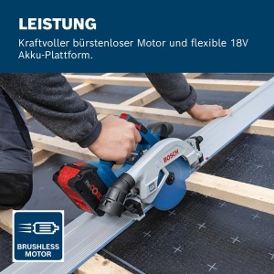Feronerie circulara Bosch GKS 18V-57-2 GX, 18V, cu motor fara perii, L-BOXX inclus - Img 4