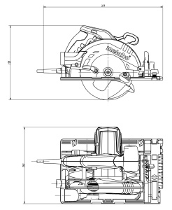 Feronerie circulara Metabo KS 55 FS, 1200 W, adancime taiere 55 mm, accesorii incluse - Img 2