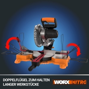 Feronerie cu acumulator WORX WX845.9, 20V, 220mm, fara acumulator si incarcator - Img 5