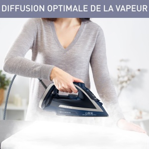 Fier de calcat Calor Ultragliss Anti-Calc Plus FV6830C0, 2800W, jet abur 250 gmin, sistem anticalcar - Img 3