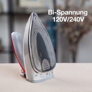 Fier de calcat portabil Solac Viaggio Pro 1100W Abur vertical Talpa ceramica GriRosu - Img 4