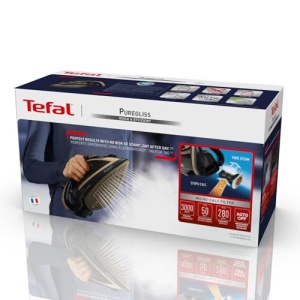 Fier de calcat Tefal Puregliss FV8064 3000W Abur Vertical NegruAuriu - Img 9
