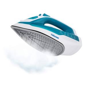 Fier de calcat Tristar ST-8320, 2600W, talpa ceramica, rezervor 370ml, alb-turcoaz - Img 2