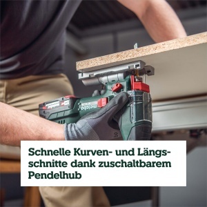 Fierastrau cu acumulator Metabo ST 18 L 90, 18V, 90mm, schimbare rapida a lamei - Img 5