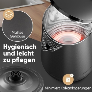 Fierbator apa ProfiCook PC WK 1290, 1.5L, 2200W, inox mat - Img 3