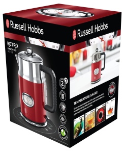 Fierbator apa Russell Hobbs 21670-70, 1.7L, 2400W, Retro Rosu - Img 9