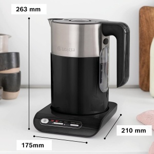 Fierbator de apa Bosch TWK8613P, 1.5 L, 2400 W, negru - Img 2
