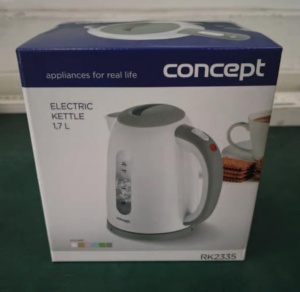 Fierbator de apa CONCEPT RK2335, 1.7 L, 2200 W, design modern, culoare gri - Img 2