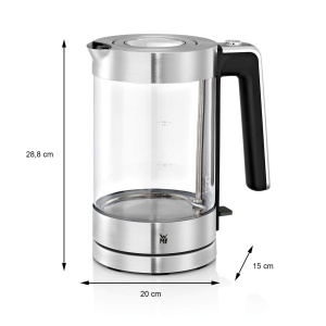 Fierbator de apa WMF Lono, 1,7 litri, 3000 W, sticla si inox - Img 3