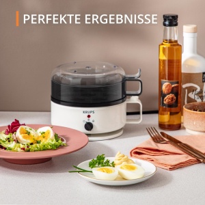 Fierbator de oua Krups Ovomat Super EG230115 7 oua Functie de mentinere la cald AlbNegru - Img 6