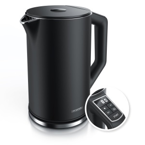 Fierbator electric Arendo Elegant, 1.5L, 2200W, temperatura reglabila, negru