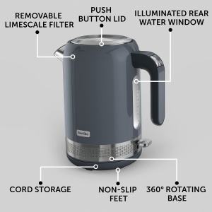 Fierbator electric Breville VKT154 17L 3kW Gri si otel inoxidabil - Img 5