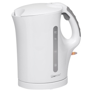 Fierbator electric Clatronic WK 3819, 1.7 L, 2200 W, filtru anticalcar, alb