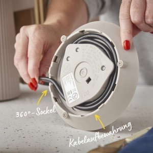 Fierbator electric Russell Hobbs Bronte 26751-70, 1.7L, 2400W, design mat cu accente aurii - Img 5