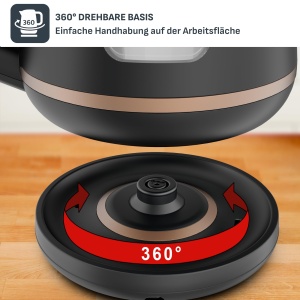 Fierbator electric Tefal KI5338 Includeo 1L 2400W Anti-alunecare Indicator nivel apa - Img 8