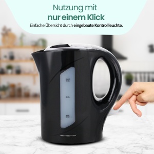 Fierbator Emerio WK-121616.1, 1.0L, 900W, BPA-free, Negru - Img 5