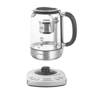 Fierbator Emerio WK-122248 17L Borosilicat BPA-Free Temperatura Reglabila NegruArgintiu - Img 3