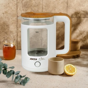 Fierbator Jocca Nature Line 18L 1500W Sticla Borosilicata Alb - Img 9