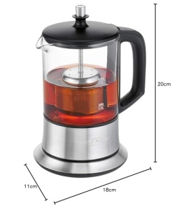 Fierbator si infuzor ceai ProfiCook PC-TK 1165, 0.5L, 1100W, sticla si otel inoxidabil, BPA-free - Img 8