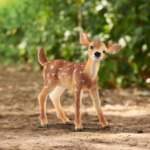 Figurina animale Schleich WILD Life Vitel alb cu pete 5 x 2 x 5 cm - Img 2