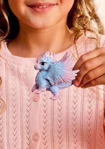 Figurina Baby Kristalldrache Schleich 70844, 9 x 7 x 16 cm, Detalii Magice - Img 3