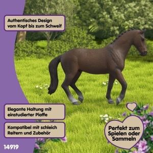 Figurina cal Schleich KWPN Wallach 14 x 4 x 11 cm, culoare maro - Img 4