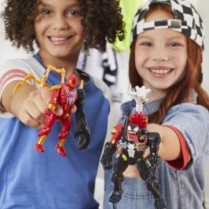 Figurina de actiune Marvel Venom MixMashers, personalizabila, 12 cm, negru - Img 8