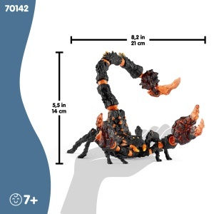 Figurina de colectie Schleich Lavaskorpion 70142, 21 x 14 x 14 cm, pentru copii de la 7 ani - Img 5