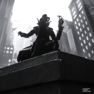 Figurina de colectie Spider-Man Noir Hasbro 15 cm, design premium, 6 accesorii - Img 2
