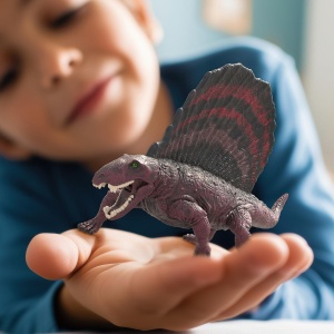 Figurina Dinozaur Dimetrodon Schleich 15052, 15 x 7 x 9 cm, Detalii Autentice - Img 2