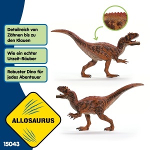 Figurina Dinozaur Schleich Allosaurus 15043, 8 x 27 x 14 cm, pentru copii de la 3 ani - Img 3