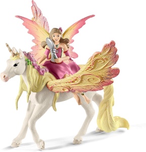 Figurina Feya cu Pegasus-Einhorn Schleich BAYALA Detalii fine, 3 piese, 5 ani - Img 8