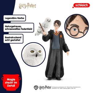 Figurina Harry Potter Schleich 42633 cu Hedwig, 2 piese, pentru copii de la 6 ani - Img 3
