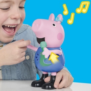 Figurina interactiva Peppa Pig Schorsch, 20 cm, cu 50 sunete si melodii - Img 6